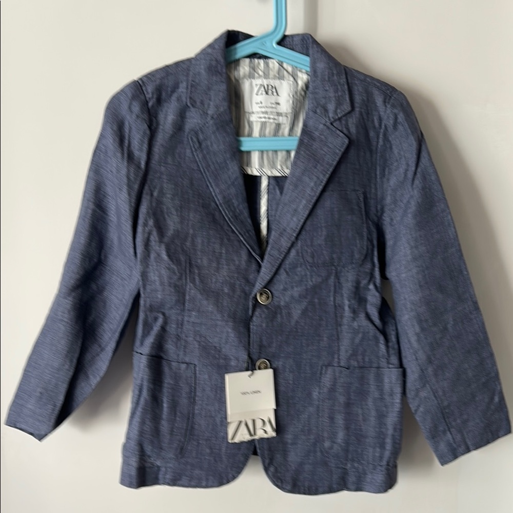NWT Zara 100% linen Blazer